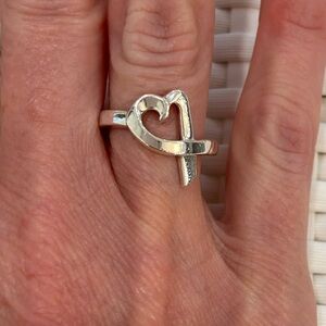 Tiffany & Co. Sterling Silver Paloma Picasso Heart Ring 5.5